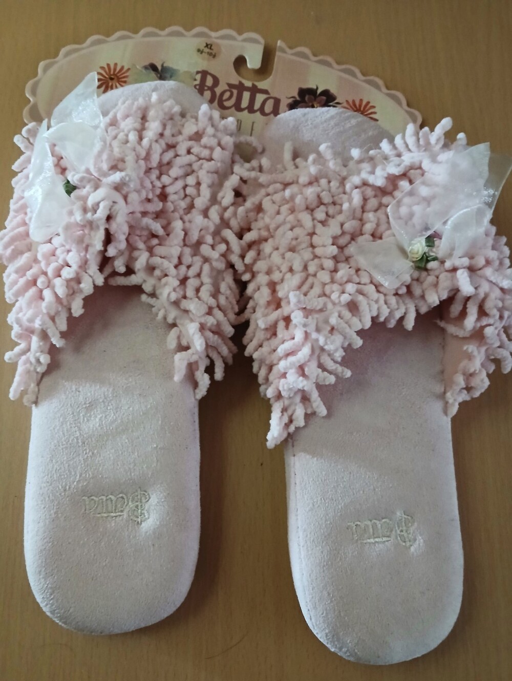 Soft Pink Slippers, Size 9/XL, NWT